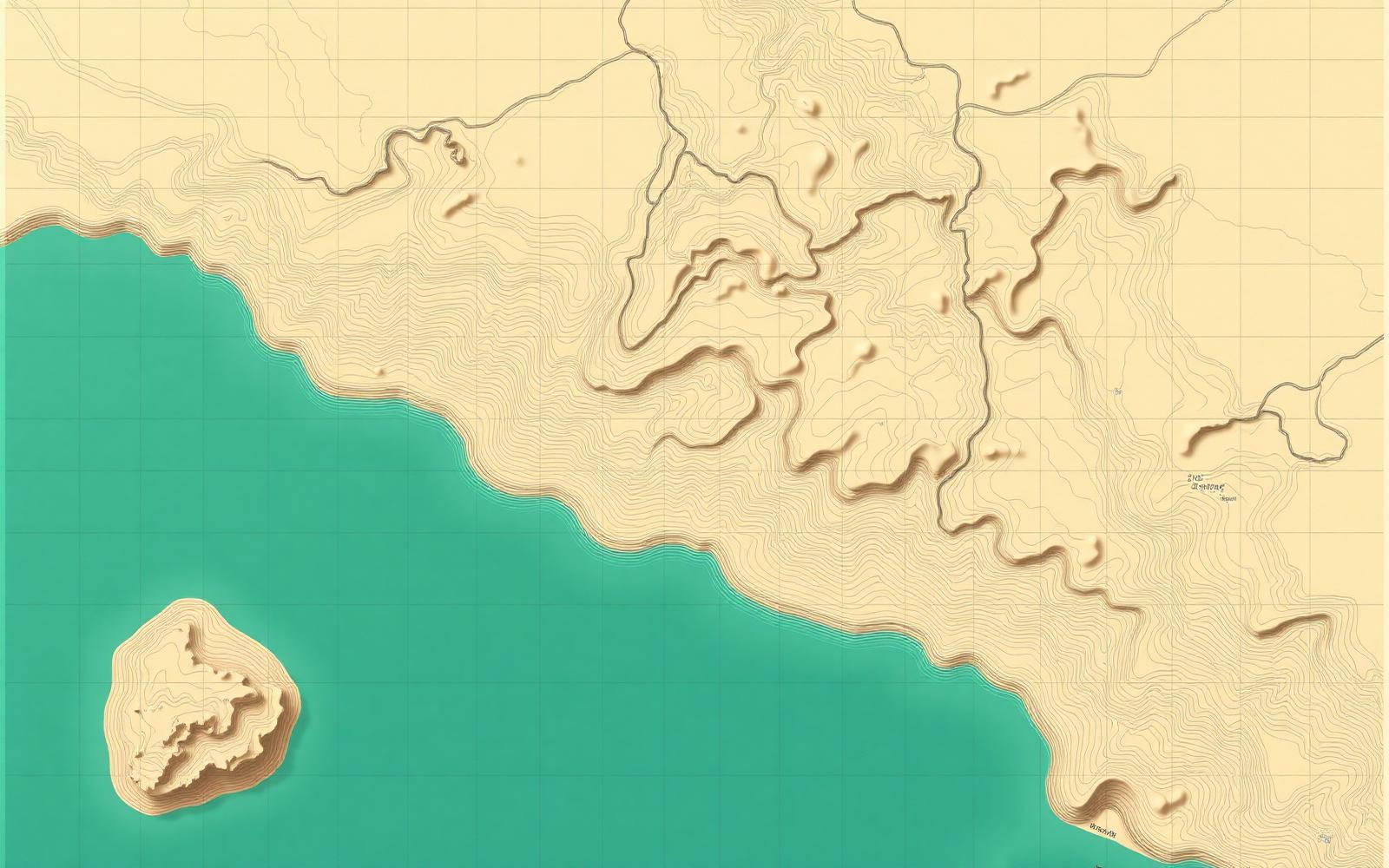 Reference topographic illustration for the Lake 7 area
